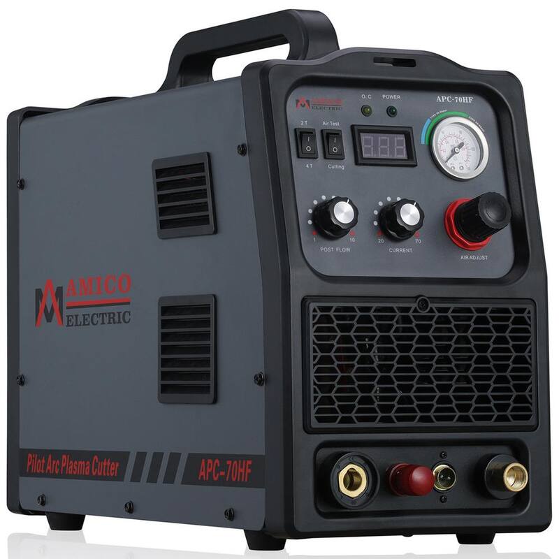 AM AMICO ELECTRIC 70 Amp Non-Touch Pilot Arc Plasma Cutter, 1.2 in. Clean Cut, 80% Duty Cycle 90-Volt to 300-Volt Wide Voltage - APC-70HF