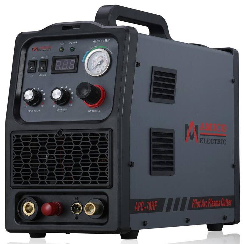 AM AMICO ELECTRIC 70 Amp Non-Touch Pilot Arc Plasma Cutter, 1.2 in. Clean Cut, 80% Duty Cycle 90-Volt to 300-Volt Wide Voltage - APC-70HF