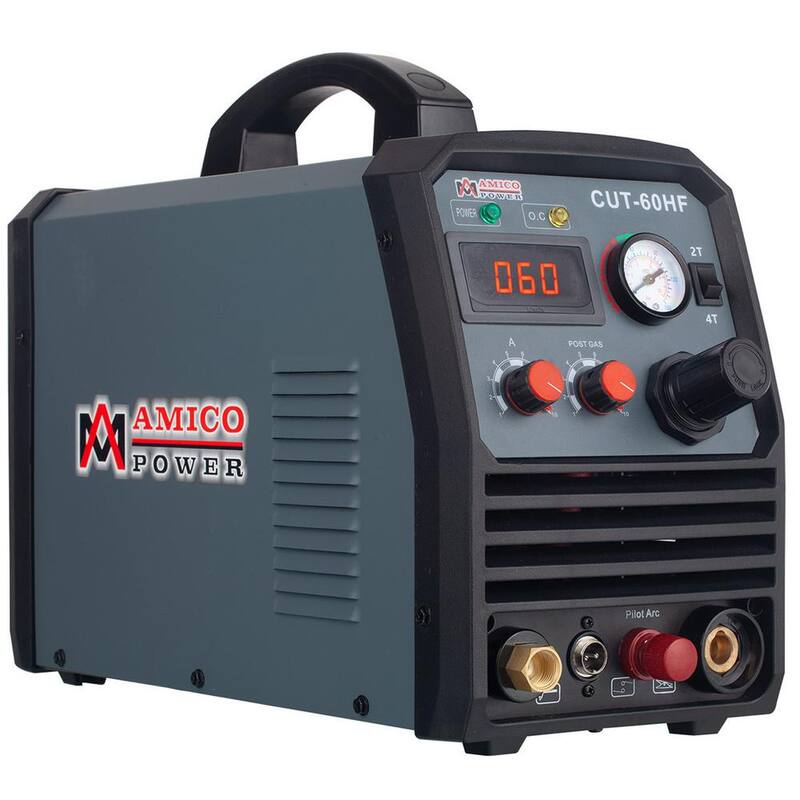 AMICO POWER 60 Amp 95-Volt to 260-Volt Wide Voltage Non-Touch Pilot Arc Plasma Cutter with 4/5 in. Clean Cut Cutting Machine - CUT-60HF
