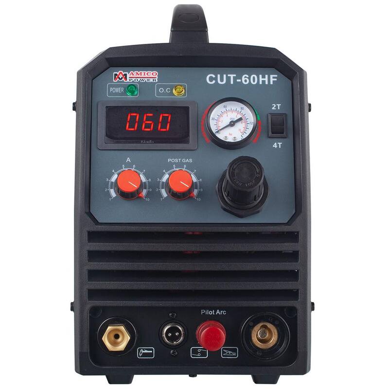 AMICO POWER 60 Amp 95-Volt to 260-Volt Wide Voltage Non-Touch Pilot Arc Plasma Cutter with 4/5 in. Clean Cut Cutting Machine - CUT-60HF