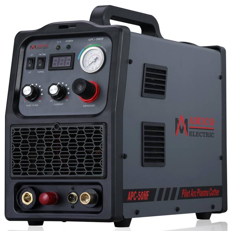 AM AMICO ELECTRIC 50 Amp Non-Touch Pilot Arc Plasma Cutter, 4/5 in. Clean Cut, 80% Duty Cycle 90-Volt to 300-Volt Wide Voltage - APC-50HF