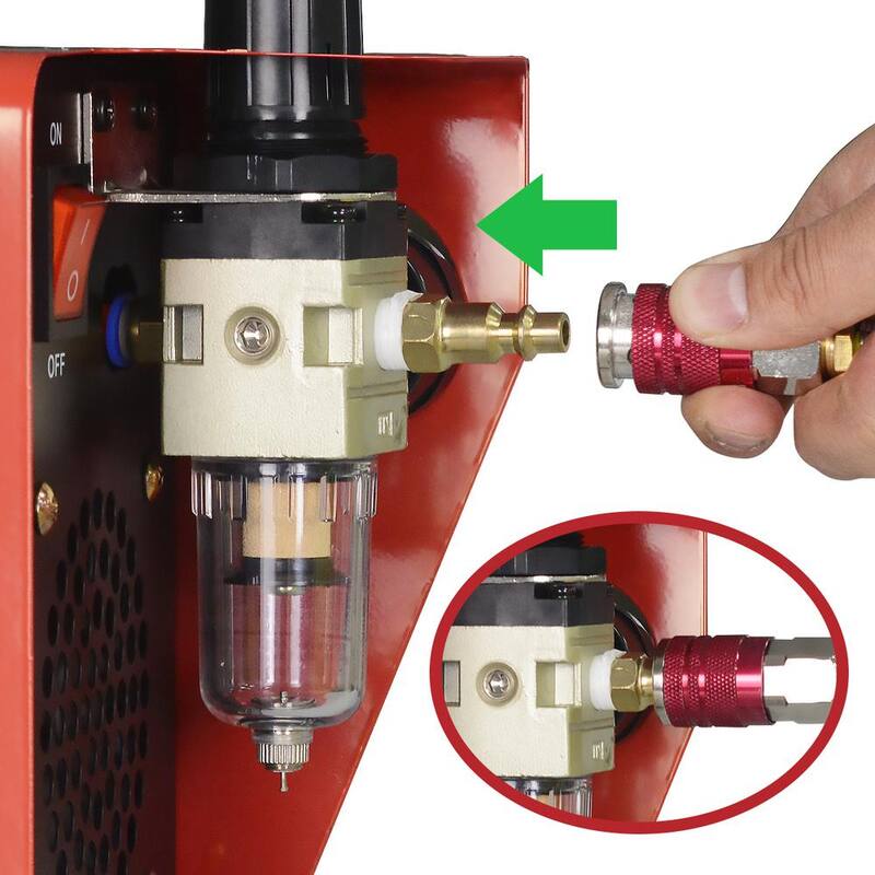 Lotos 35 Amp Compact Inverter Plasma Cutter for Metal, 110V/120V Standard Wall Plug, 2/5 inch Clean Cut - LT3500