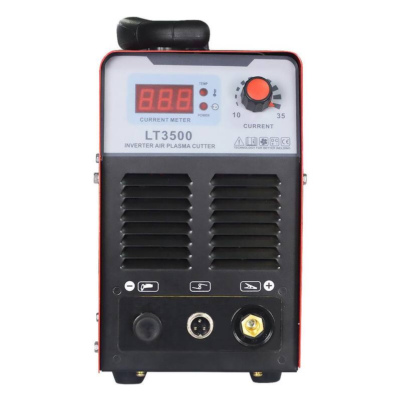 Lotos 35 Amp Compact Inverter Plasma Cutter for Metal, 110V/120V Standard Wall Plug, 2/5 inch Clean Cut - LT3500