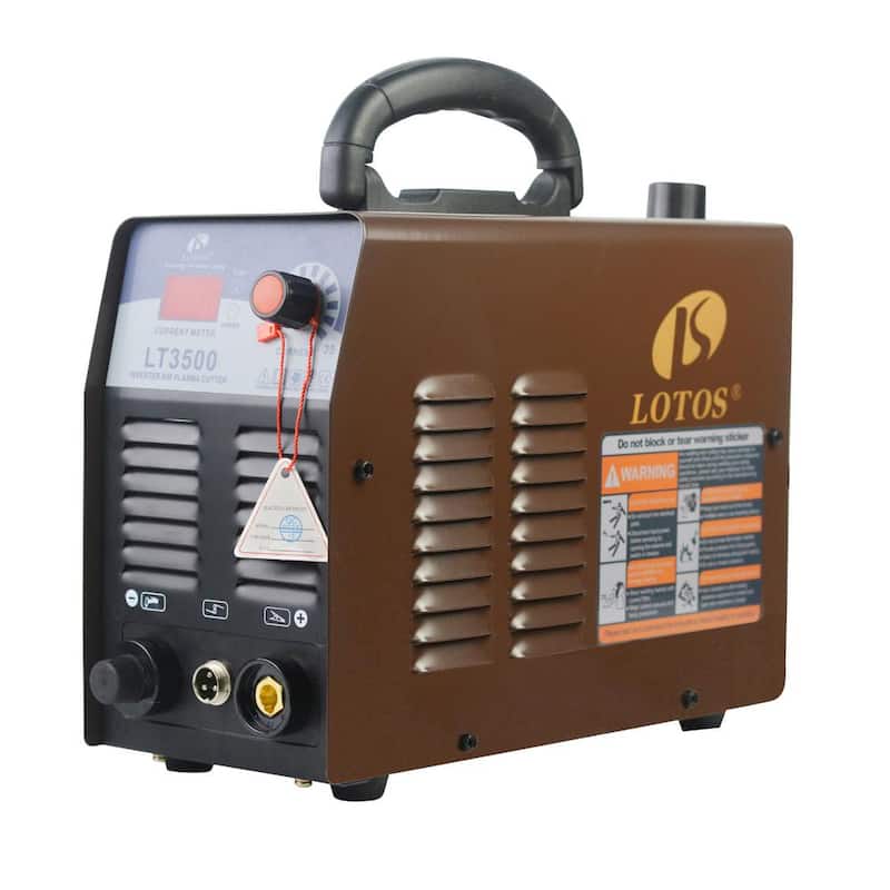 Lotos 35 Amp Compact Inverter Plasma Cutter for Metal, 110V/120V Standard Wall Plug, 2/5 inch Clean Cut - LT3500