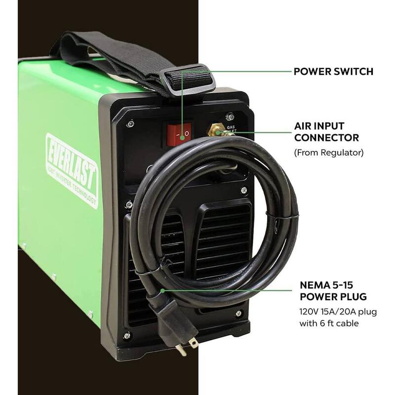 Everlast 25 Amp Plasma Cutter 1/4 in. Daily Use Cut 120-Volt Super Compact and Lightweight - PowerPlasma 25i XTR