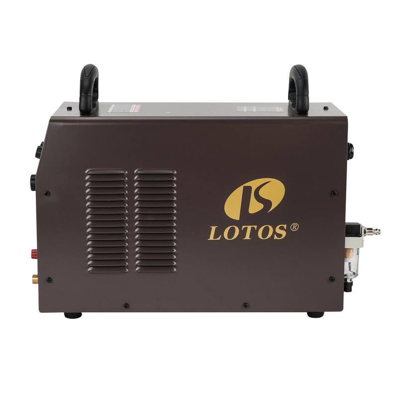 Lotos 70 Amp Non-Touch Pilot Arc IGBT Inverter Plasma Cutter for Metal, 220V, 7/8 Inch Clean Cut - LTP7000