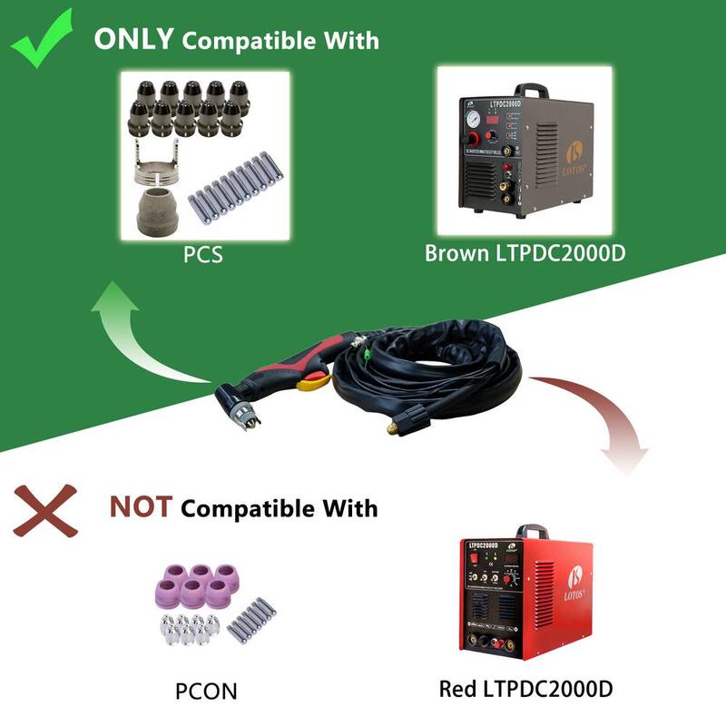 Lotos 1 Gal. Handheld Electrical Torch for Brown LTPDC2000D Plasma Cutter - NCP135