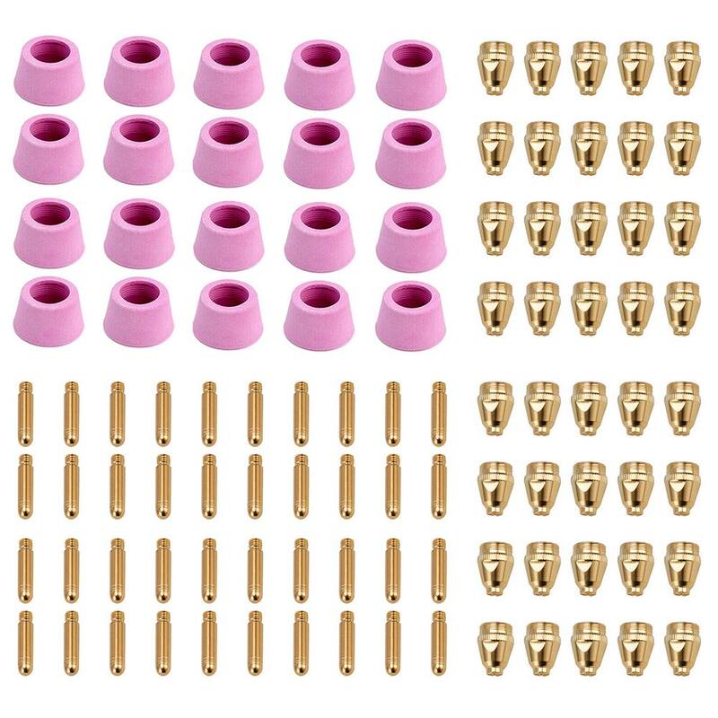 AMICO POWER 50 Amp - 60 Amp Plasma Cutter Consumable Set, Use for CUT-50 CUT-60 APC-50 APC-60 CUT-55M and CTS-200 - CUT50-G100