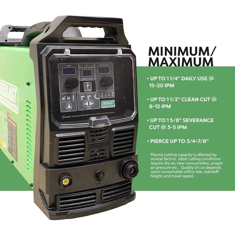 Everlast 100 Amp PowerPlasma 102i IGBT Inverter Plasma Cutter with 1.5 in. Maximum Cutting Capability, 240-Volt - PowerPlasma102i