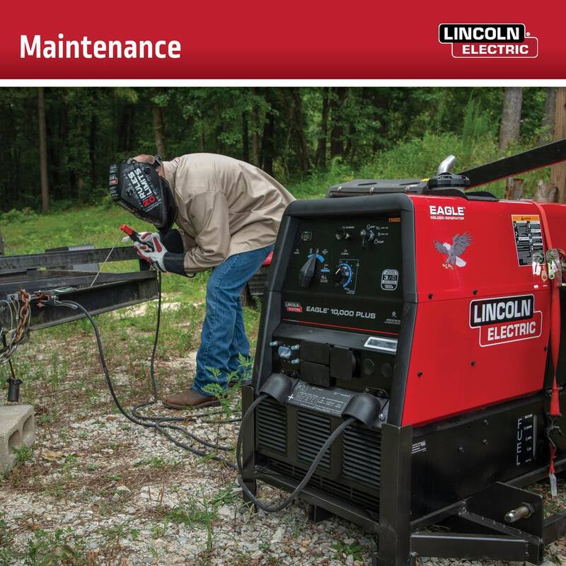 Lincoln Electric 225 Amp Eagle 10,000 Plus Gas Engine Driven Welder with LE Engine - K2343-4