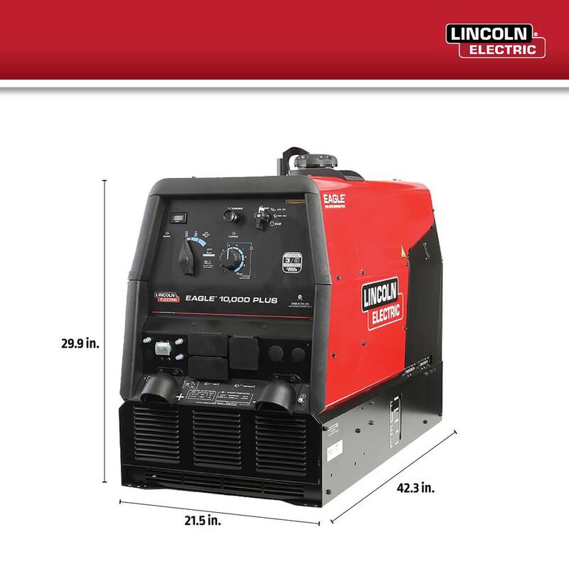 Lincoln Electric 225 Amp Eagle 10,000 Plus Gas Engine Driven Welder with LE Engine - K2343-4
