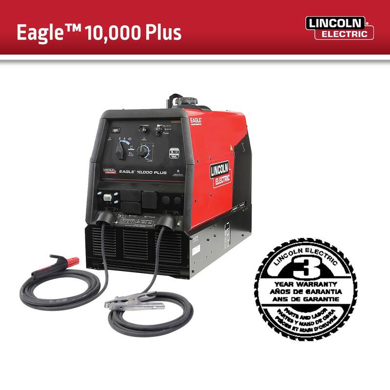 Lincoln Electric 225 Amp Eagle 10,000 Plus Gas Engine Driven Welder with LE Engine - K2343-4