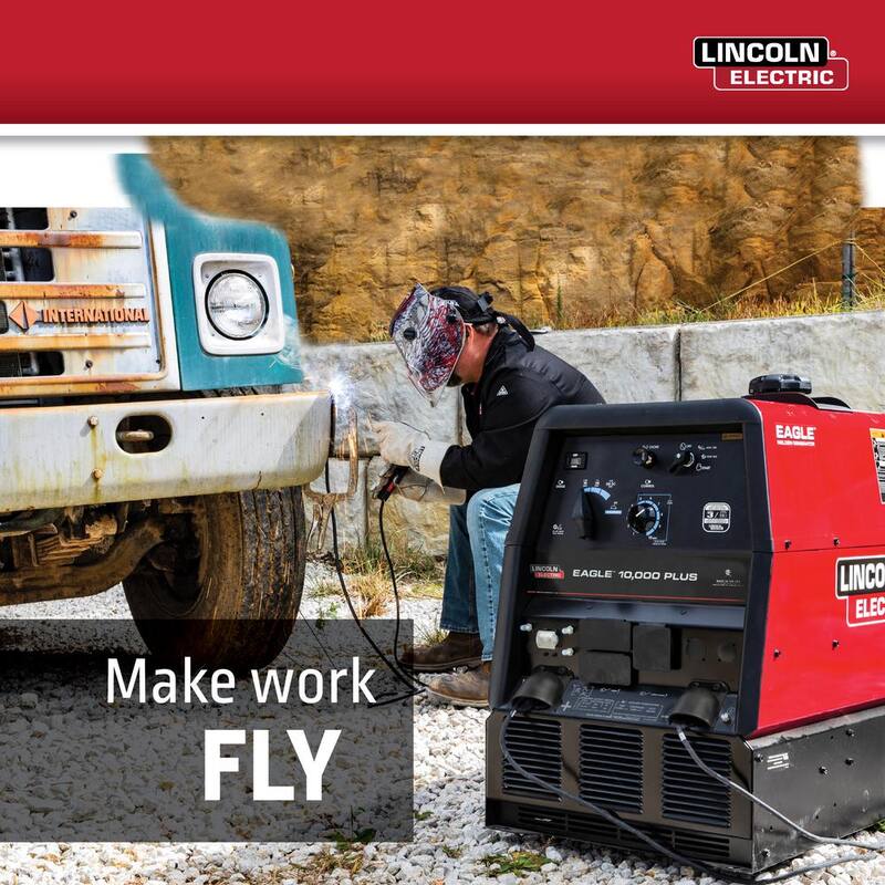 Lincoln Electric 225 Amp Eagle 10,000 Plus Gas Engine Driven Welder with LE Engine - K2343-4
