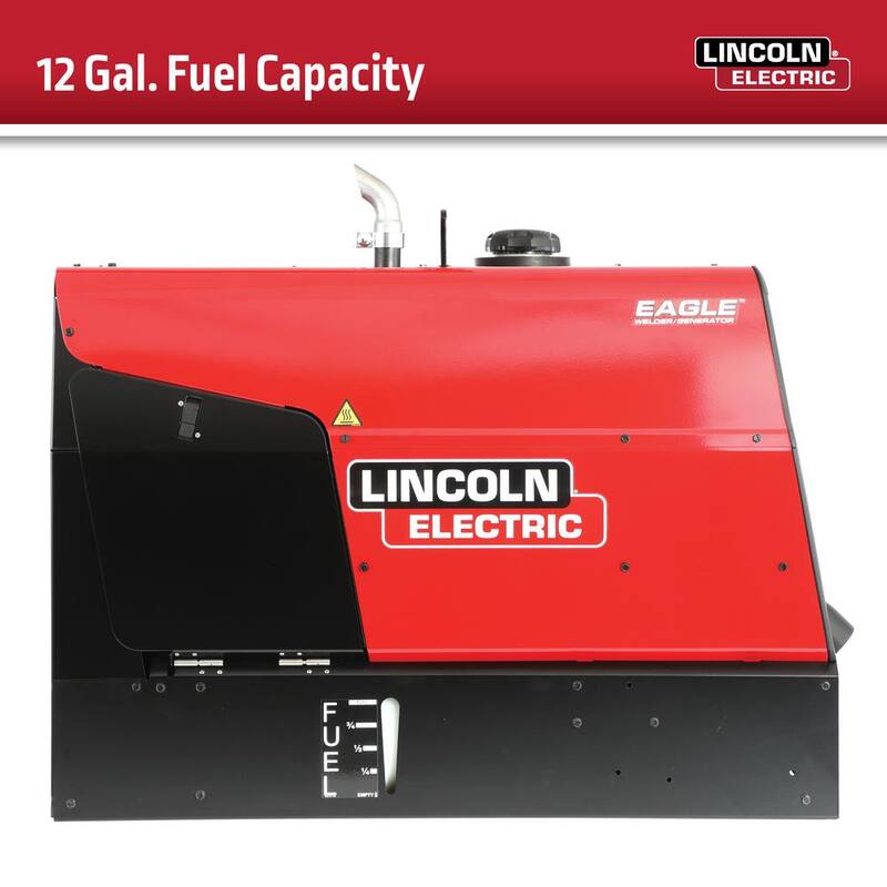 Lincoln Electric 225 Amp Eagle 10,000 Plus Gas Engine Driven Welder with LE Engine - K2343-4