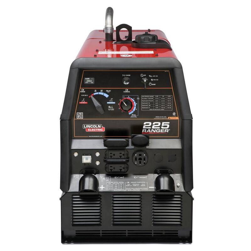 Lincoln Electric 225 Amp Ranger 225 Gas Engine Driven DC Multi-Process Welder, 10.5 kW Peak Generator (Kohler) - K2857-1