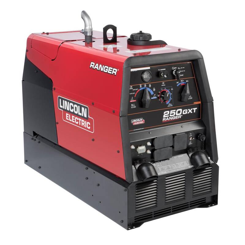 Lincoln Electric 250 Amp Ranger 250 GXT Gas Engine Driven AC/DC Multi-Process Welder, 11 kW Peak Generator (Kohler) - K2382-4