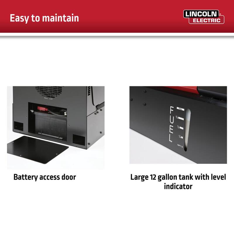 Lincoln Electric 250 Amp Ranger 250 GXT Gas Engine Driven AC/DC Multi-Process Welder, 11 kW Peak Generator (Kohler) - K2382-4
