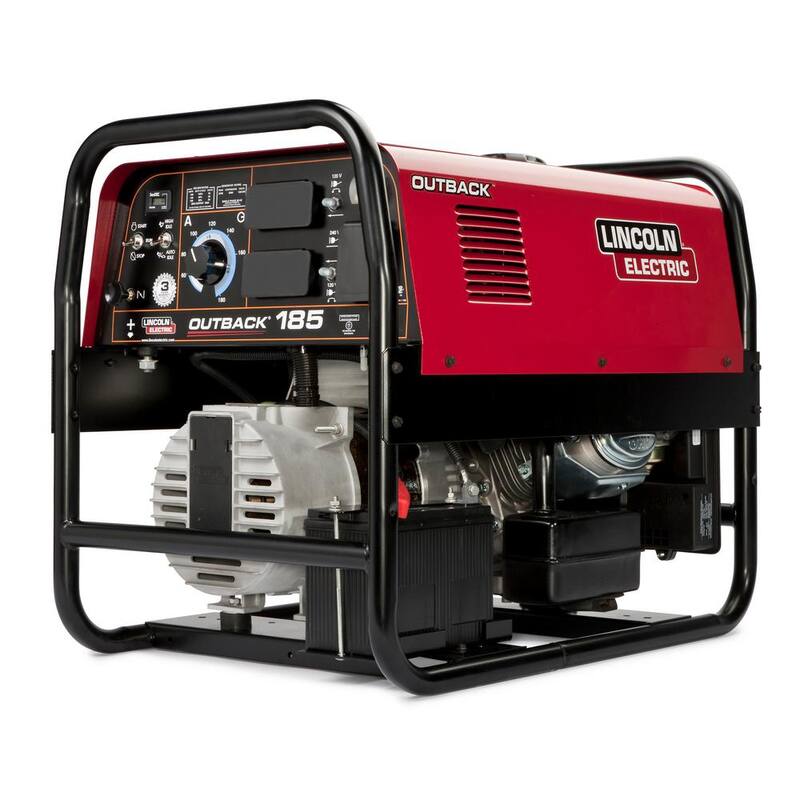 Lincoln Electric 185 Amp Outback 185 Engine Driven DC Stick Welder, 5.7 kW Peak Generator (Kohler) - K2706-2