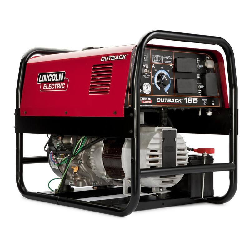 Lincoln Electric 185 Amp Outback 185 Engine Driven DC Stick Welder, 5.7 kW Peak Generator (Kohler) - K2706-2