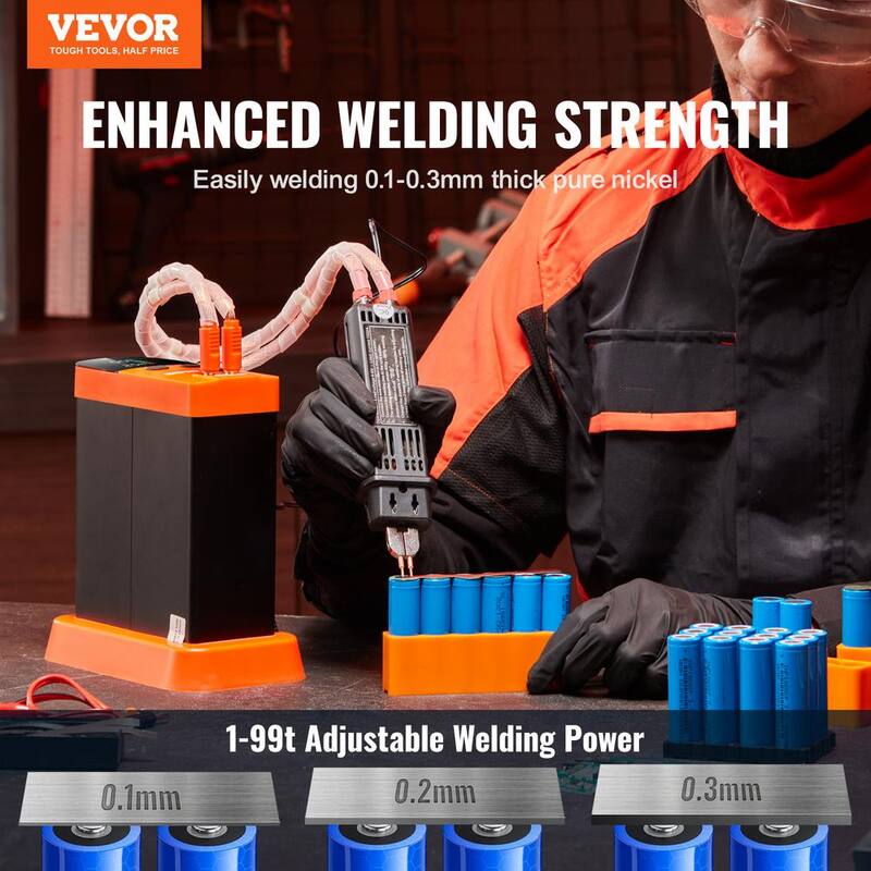 VEVOR 110V Battery Spot Welder 14.5KW Capacitor Energy Storage Pulse Battery Spot Welder 73B Welding Pen 801D Equipment - DRDCDHJ030MMIXNR5V1-0731