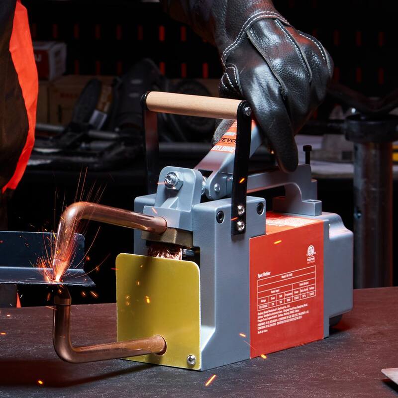 VEVOR 110V Portable Spot Welder, 1/8 in. Spot Welder Machine with 1.5KVA Input Capacity Handheld Welding Tip Gun Machine - BCDHJX18110VEOX8XV1-0731
