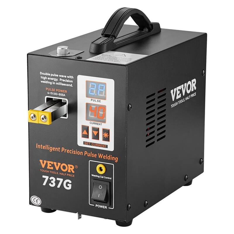 VEVOR 110V Battery Spot Welder 737G Pulse Spot Welder Portable High-Power Battery Welding Machine Soldering Station - BYQDCDHJX012D60INV1-0731