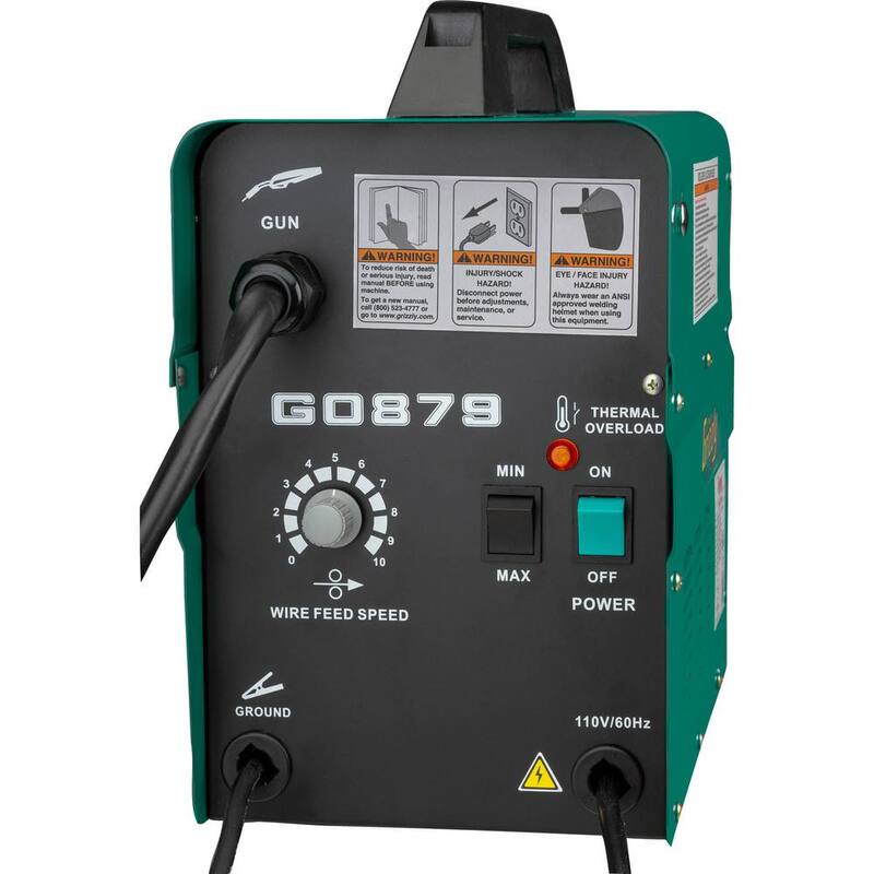 Grizzly Industrial 110-Volt Flux Cored Wire Feed Welder - G0879