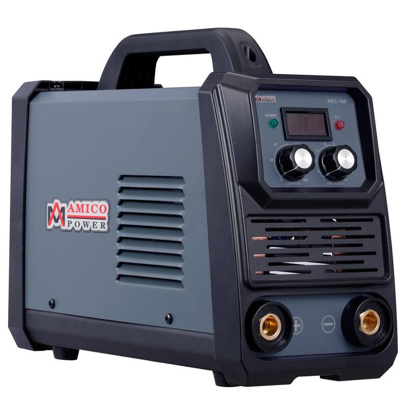 AM AMICO ELECTRIC 160 Amp Stick Lift-TIG Arc Combo DC Welder, 100-Volt to 250-Volt Voltage, 80% Duty Cycle, Compatible with All Electrodes - ARC-160