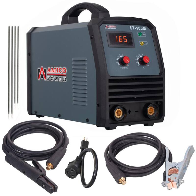 AM AMICO ELECTRIC Amico 165 Amp Stick/ARC/Lift-Tig 2-in-1 DC Inverter Welder 115/230-Volt Dual Voltage Welding Machine New - ST-165