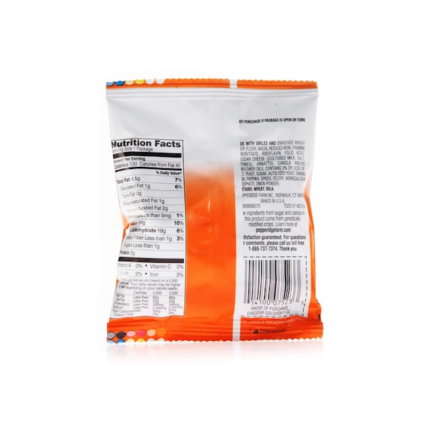 Pepperidge Farms Galleta de Queso Cheddar de 1 onza, tamaño individual, paquete de 60 - 000007495