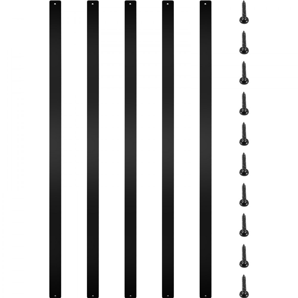 VEVOR Deck Balusters, 76 Pack Metal Deck Spindles, 29.5"x1" Staircase Baluster with Screws, Aluminum Alloy Deck Railing for Wood and Composite Deck, Stylish Baluster for Outdoor Stair Deck Porch - HJLGY29.5*175H93JV0