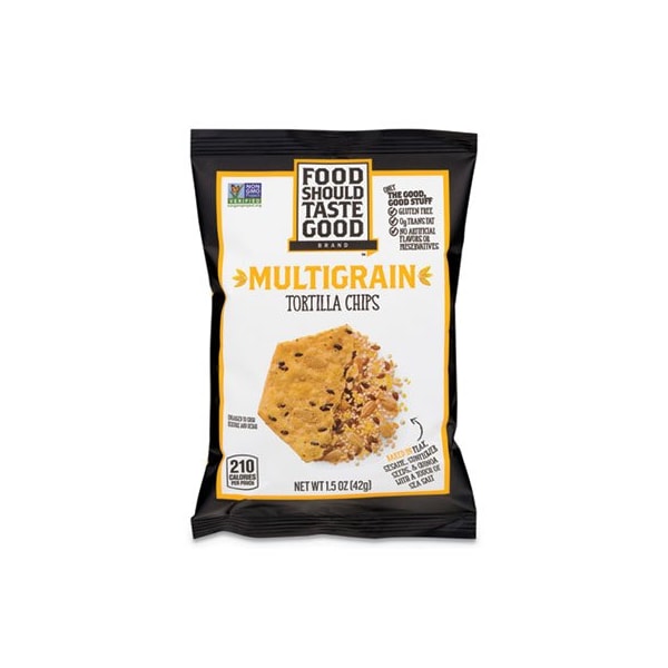 Visitar de Illinois FoodSTGood, TORTILLA CHIPS, MULTIGRAIN CON SAL DE MAR, 1.5 OZ, paquete de 24 - 81233