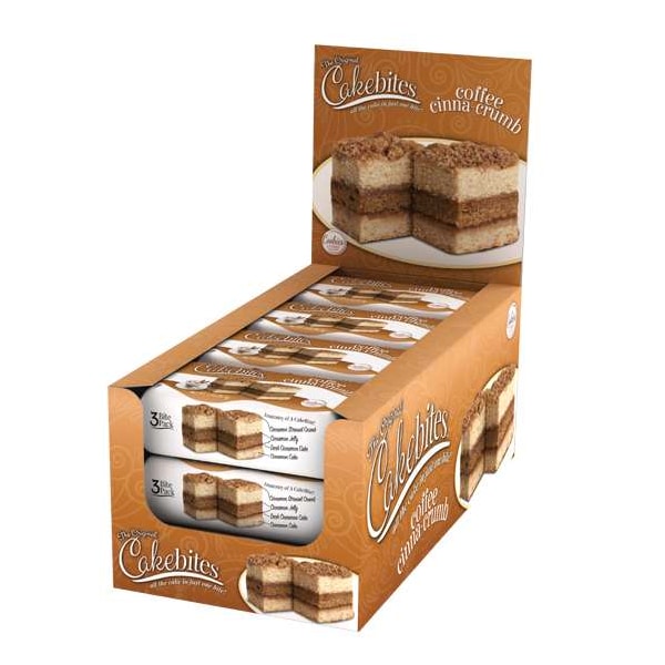 Galletas unidas The Original Cakebites Coffee Cinna-Crumb Cake 2 oz., Paquete de 96 - 17105