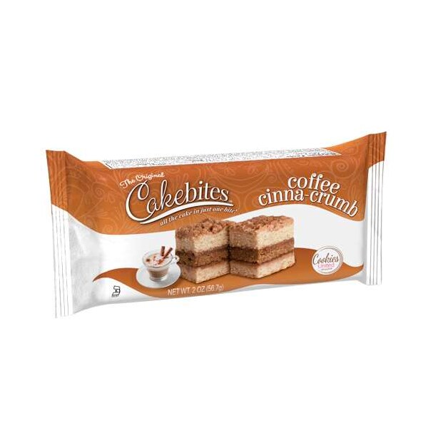 Galletas unidas The Original Cakebites Coffee Cinna-Crumb Cake 2 oz., Paquete de 96 - 17105