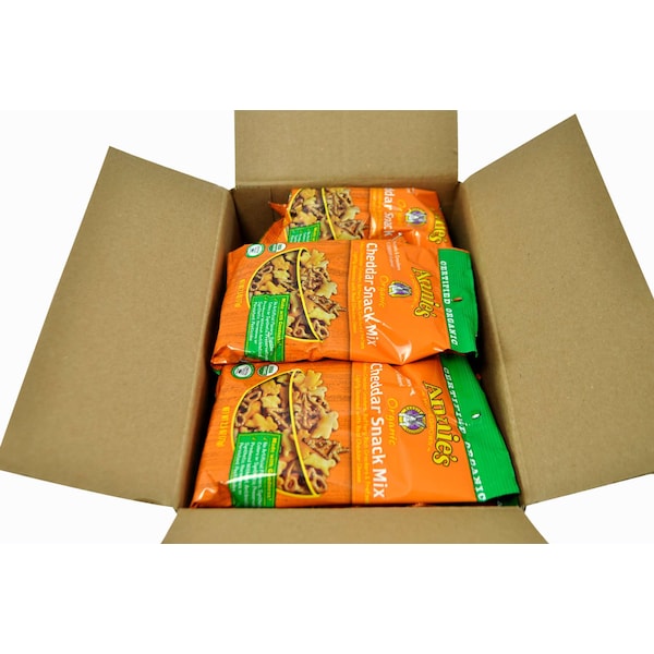Mezcla de botanas de cheddar orgánico de Annies en bolsa de 2.5 oz, paquete de 12 - 13562-00073