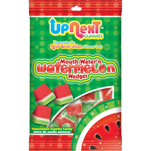 Gomitas Upnext Upnext Boca Agua'N Sandías en Cuña 4 oz. Bolsa de Gancho, Paq. de 12 - 38205