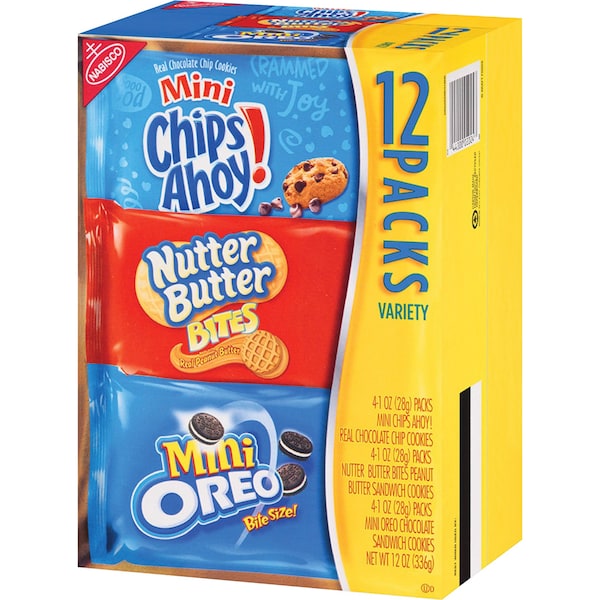 Paquete de variedad de galletas Nabisco Bite-Size, 4 unidades - 02024