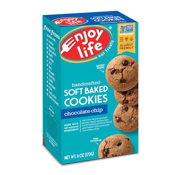 Disfruta la vida - Galletas suaves de chispas de chocolate Enjoy Life 6 oz., paquete de 6 - F00191W