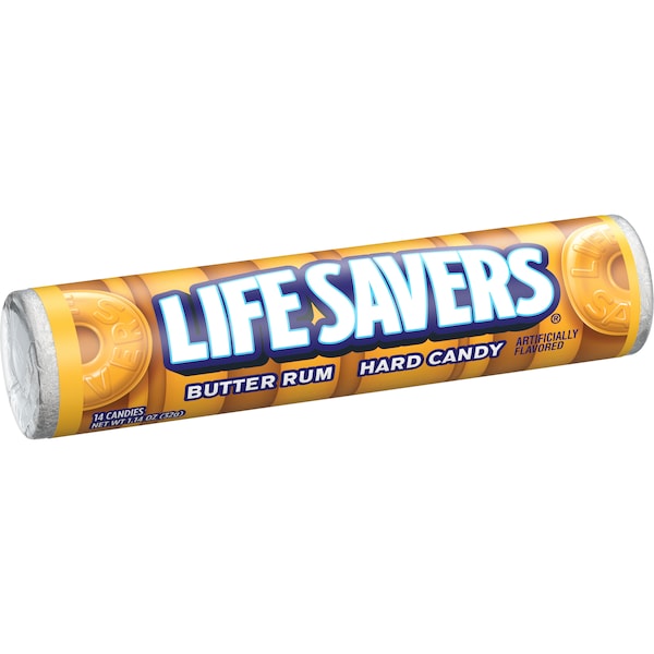 Life Savers Caramelo de Mantequilla y Ron 1.14 oz., Paquete de 300 - 259587