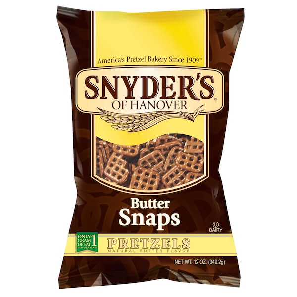 Snyders Of Hanover Pretzels de Mantequilla Snap 12 oz. Bolsa, PK12 - 103405