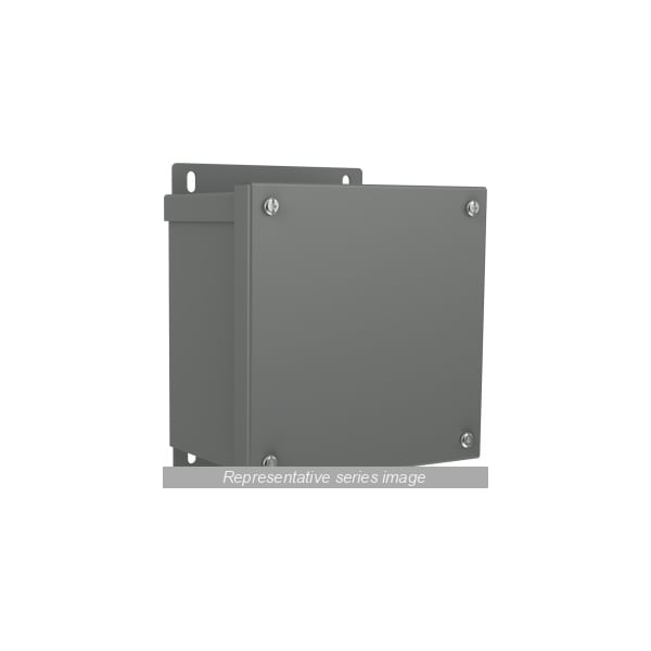 Hammond Galvanized Steel Electrical Enclosures, 10 in H, 6 in D, 10 in W, NEMA 3R, Slip On - C3R10106ESCNK