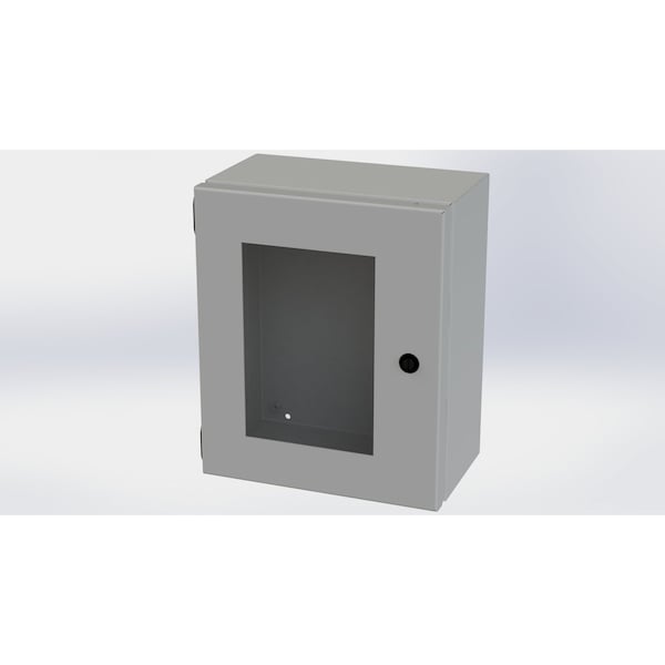 Saginaw Control & Engineering Carbon Steel Electrical Enclosures, 12 in H, 6 in D, 10 in W, NEMA 3R, 4, 12, 13, Hinged - SCE-1210ELJW