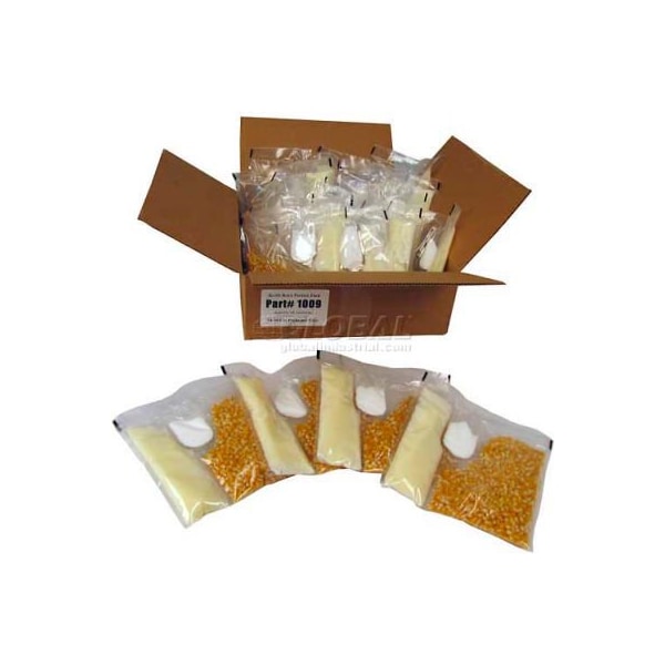 Paquete de maíz Palomitas Paragon International Paragon para máquinas de hacer palomitas de maíz de 6oz específicas - 24 paquetes individuales - 1009