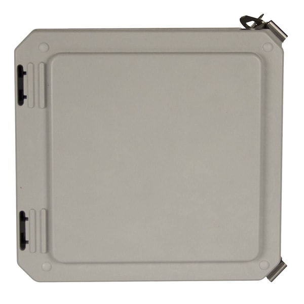 Wiegmann Fiberglass Electrical Enclosures, 14 in H, 8 in D, 12 in W, NEMA 4X, Hinged - HW-141208CHTL