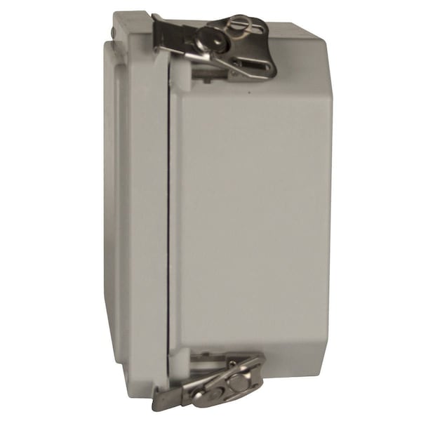 Wiegmann Fiberglass Electrical Enclosures, 14 in H, 8 in D, 12 in W, NEMA 4X, Hinged - HW-141208CHTL