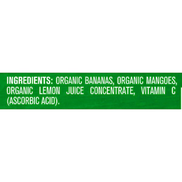 Alimento para bebé orgánico de plátano y mango Gerber Gerber 2nd Foods 3.5 oz., PAQ12 - 00015000960155