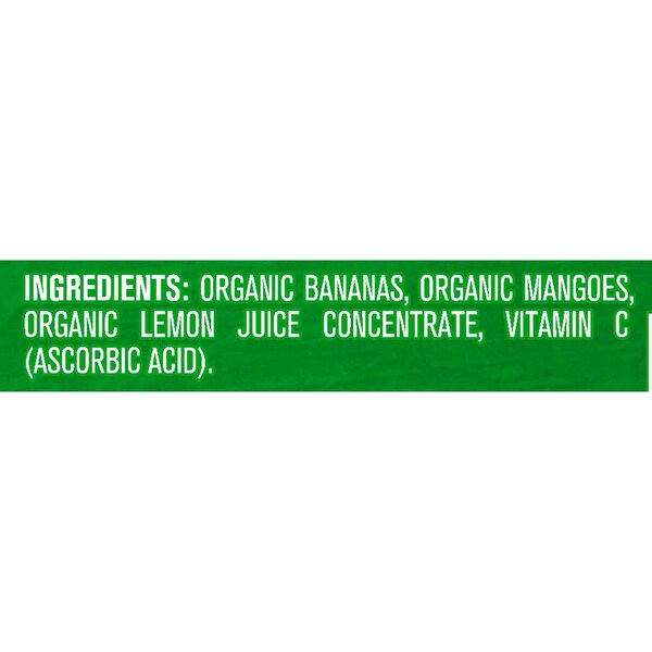 Alimento para bebé orgánico de plátano y mango Gerber Gerber 2nd Foods 3.5 oz., PAQ12 - 00015000960155