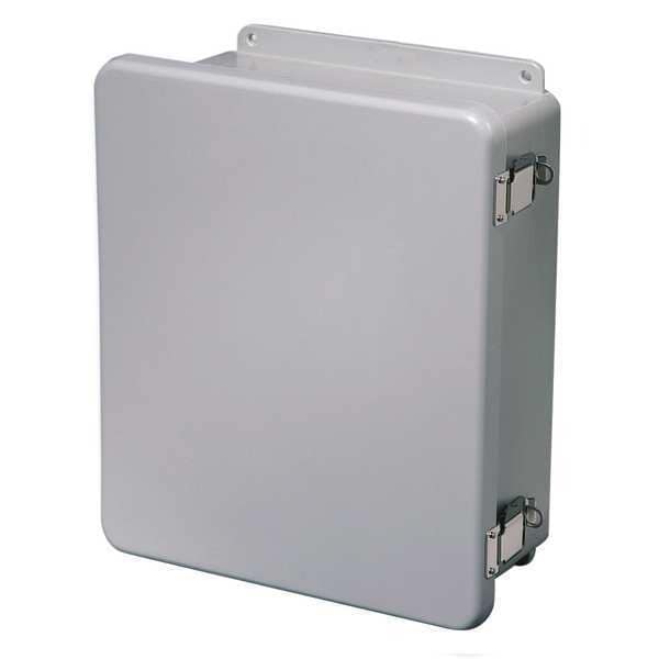 Wiegmann Fiberglass Electrical Enclosures, 5.84 in H, 5.95 in D, 4 in W, NEMA 4X, 6P, 12, Hinged - HW-WHJ60404CHQR