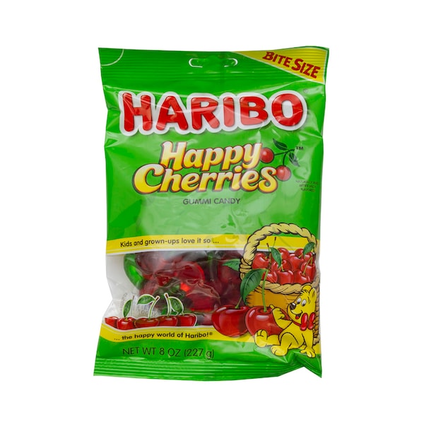 Haribo Haribo Confitería Cerezas Felices 8 oz. Bolsa, PK10 - 30002
