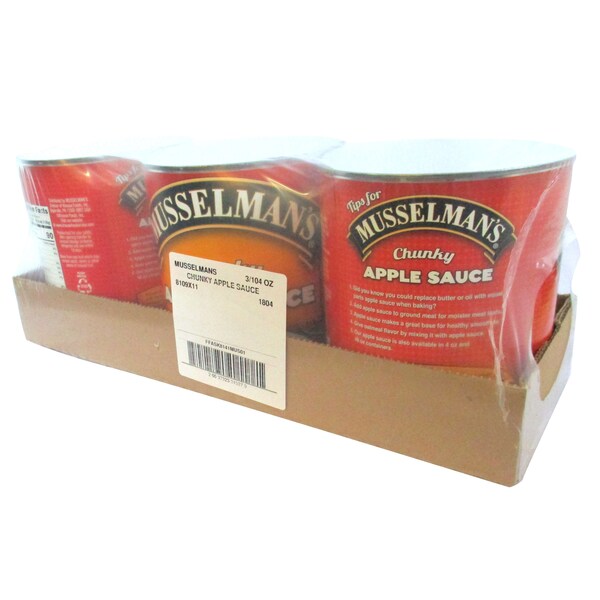 Salsa de Manzana Gruesa Musselman's Musselman's - Azucarada con Caña, latas de 104 oz., paquete de 3 - FFASK8141MUS01